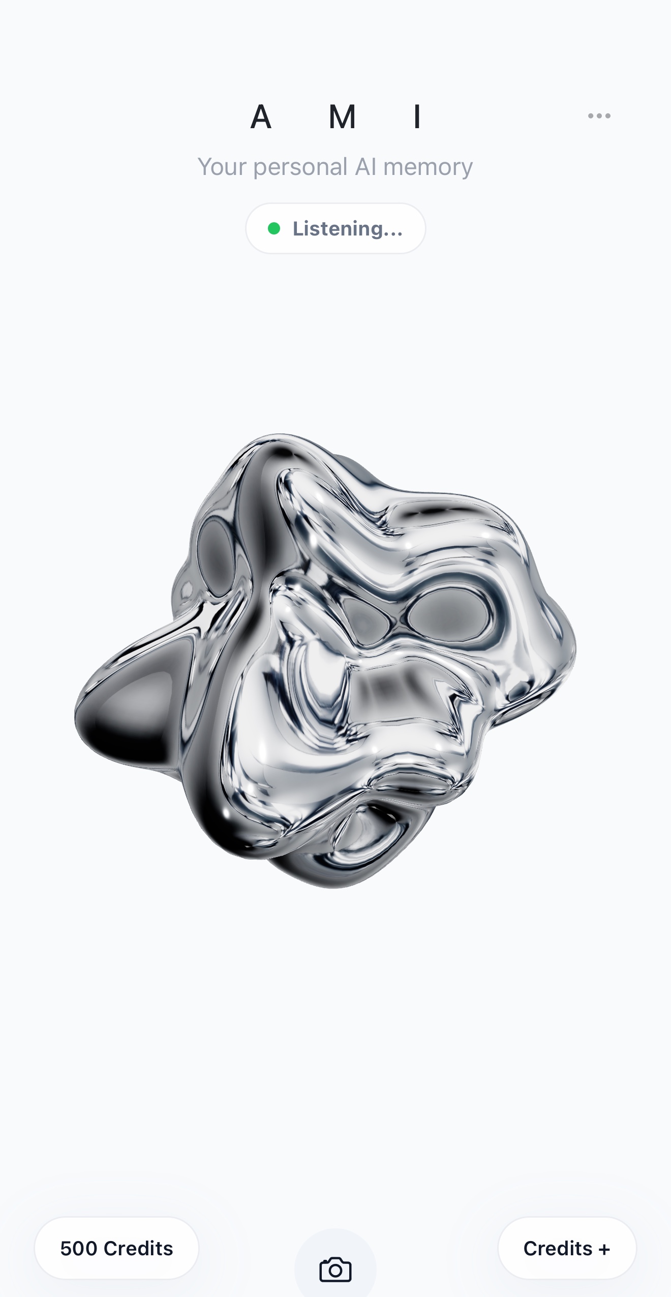 AMI listening screen with liquid mercury interface